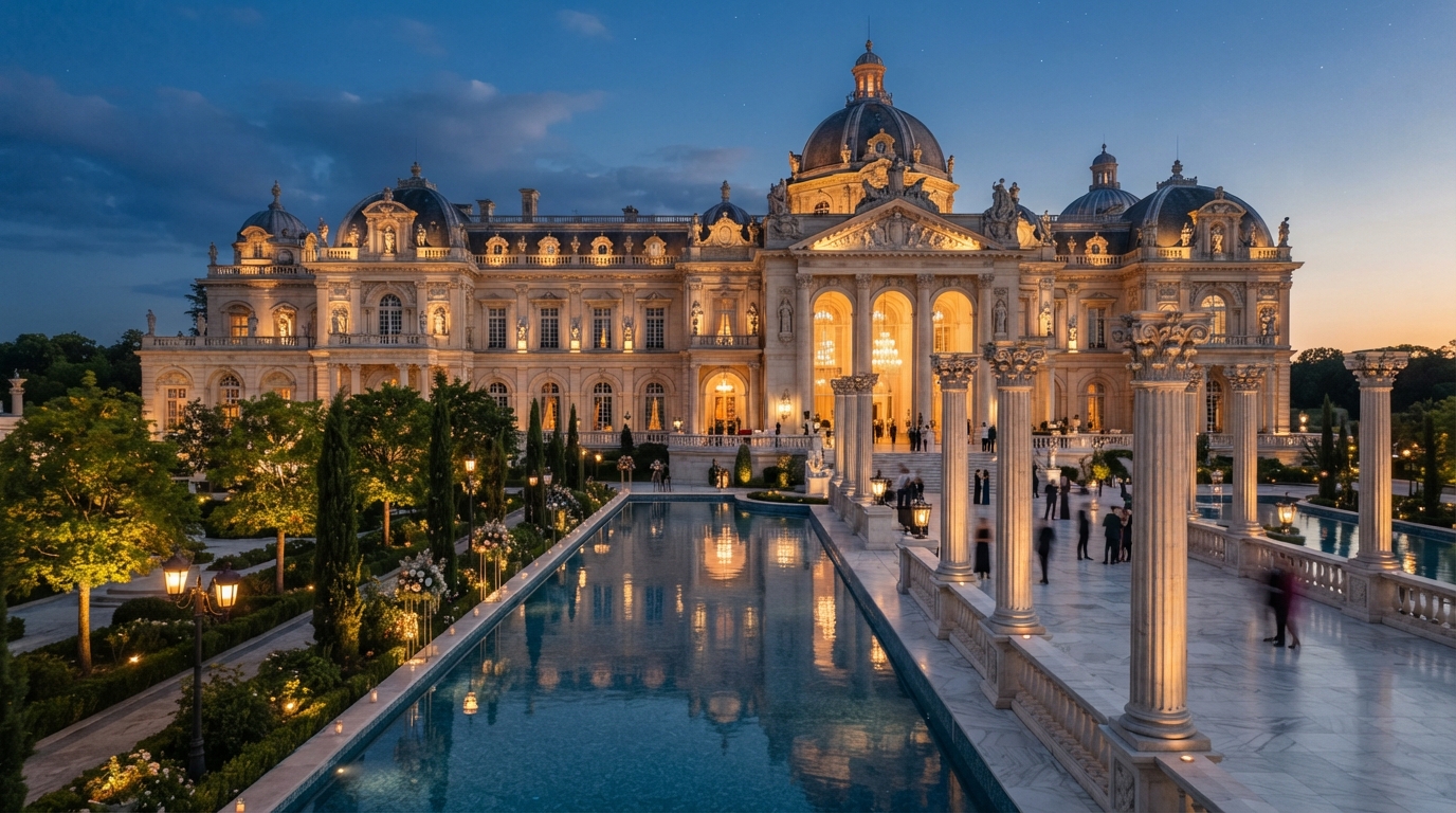 Drone Fly-through Luxury Palace